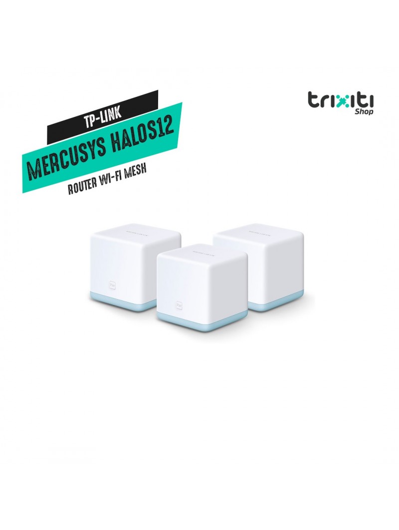 Router WiFi Mesh - TP Link - Mercusys Halo S12 - Dual Band AC1200 (3-pack)