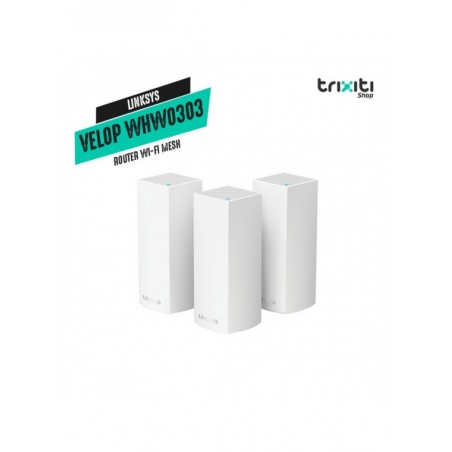 Router WiFi Mesh - Linksys - Velop WHW0303 - Tri-Band AC2200 (3-pack)