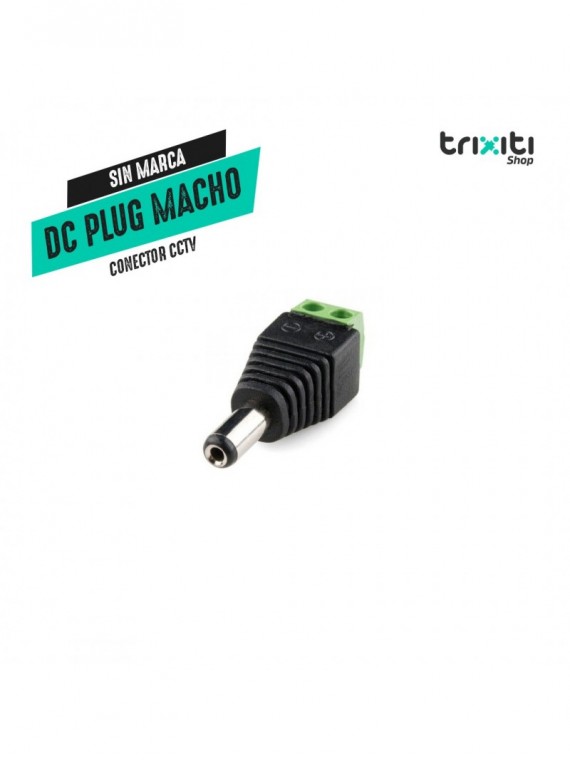Conector CCTV - Sin Marca - DC Plug Macho para UTP