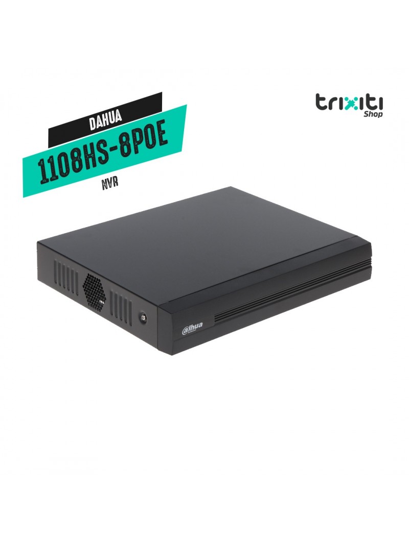NVR - Dahua - NVR1108HS-8P-S3/H - 8 canales PoE - 1 HDD