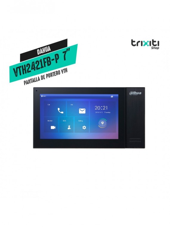 Pantalla de portero VTH - Dahua - VTH2421FB-P - Pantalla Digital Táctil 7" - 1024 x 600