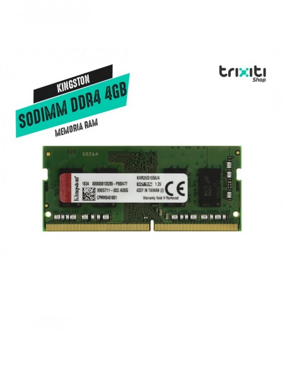 Memoria RAM - Kingston - KVR26S19S6 - DDR4 4GB 2666Mhz SODIMM