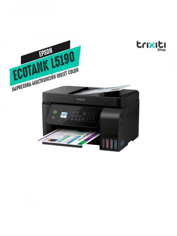 Impresora multifunción Inkjet color - Epson - EcoTank L5190 - Sist. Continuo - USB & WiFi & Ethernet