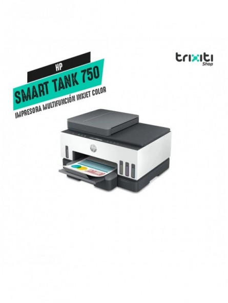 Impresora multifunción Inkjet color - HP - Smart Tank 750 - Sist. Continuo - WiFi & USB