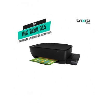 Impresora multifunción Inkjet color - HP - Ink Tank 315 - Sist. Continuo - USB