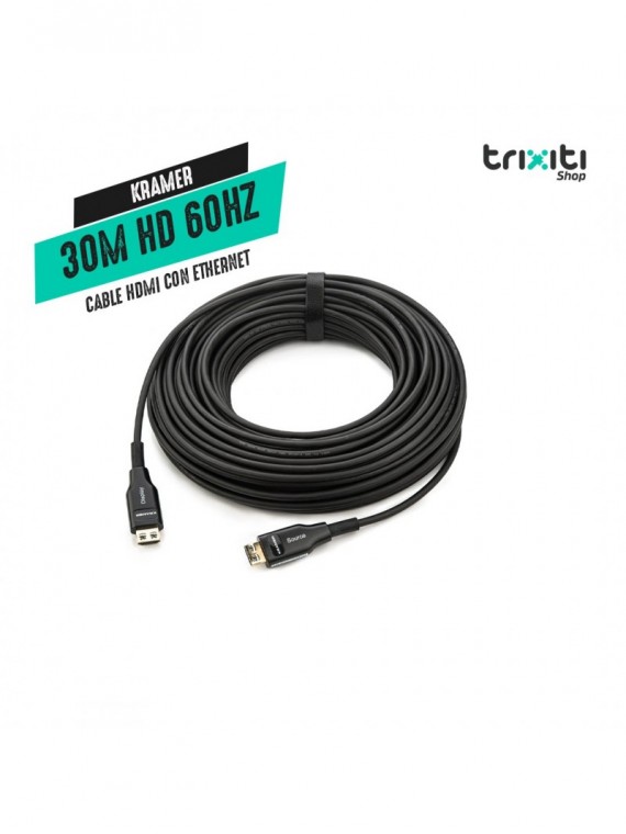 Cable HDMI con ethernet - Kramer - HD@60Hz (4:4:4) alta velocidad - 30 mts