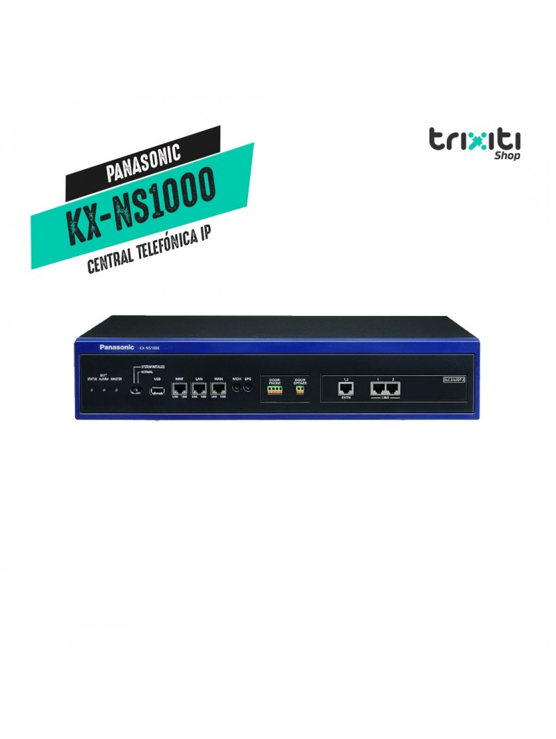 Central telefónica IP - Panasonic - KX-NS1000AGN - PBX - Gabinete C/Fuente