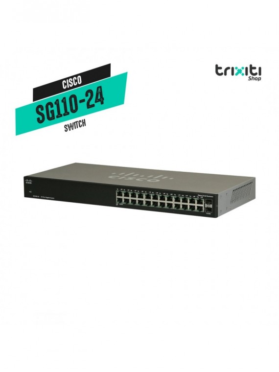 Switch - Cisco - Small Business SG110-24 - 24 puertos gigabit + 2 SFP gigabit