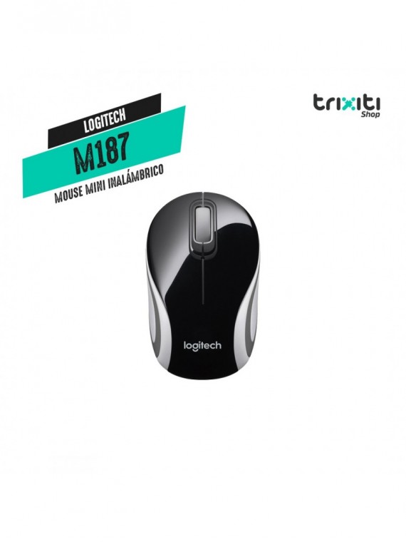 Mouse mini inalámbrico - Logitech - M187 - Black