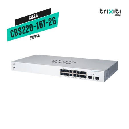 Switch - Cisco - Small Business CBS220-16T-2G - 16 puertos gigabit + 2 SFP gigabit