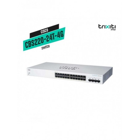 Switch - Cisco - Small Business CBS220-24T-4G - 24 puertos gigabit + 4 SFP gigabit