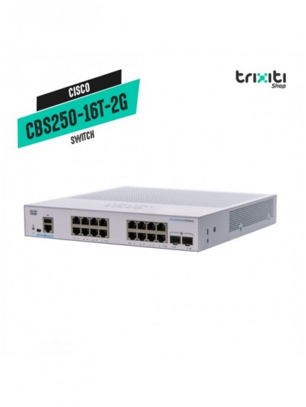 Switch - Cisco - Small Business CBS250-16T-2G - 16 puertos gigabit + 2 SFP gigabit