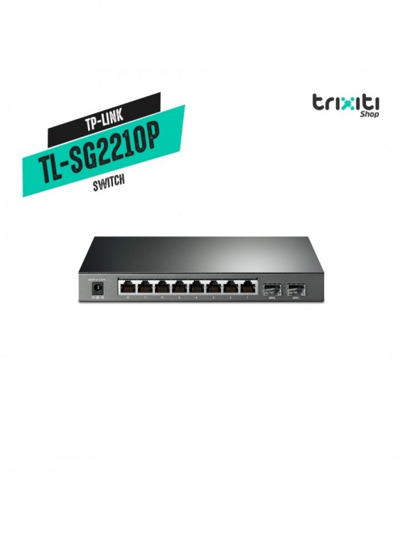 Switch - TP Link - JetStream TL-SG2210P - 8 puertos gigabit