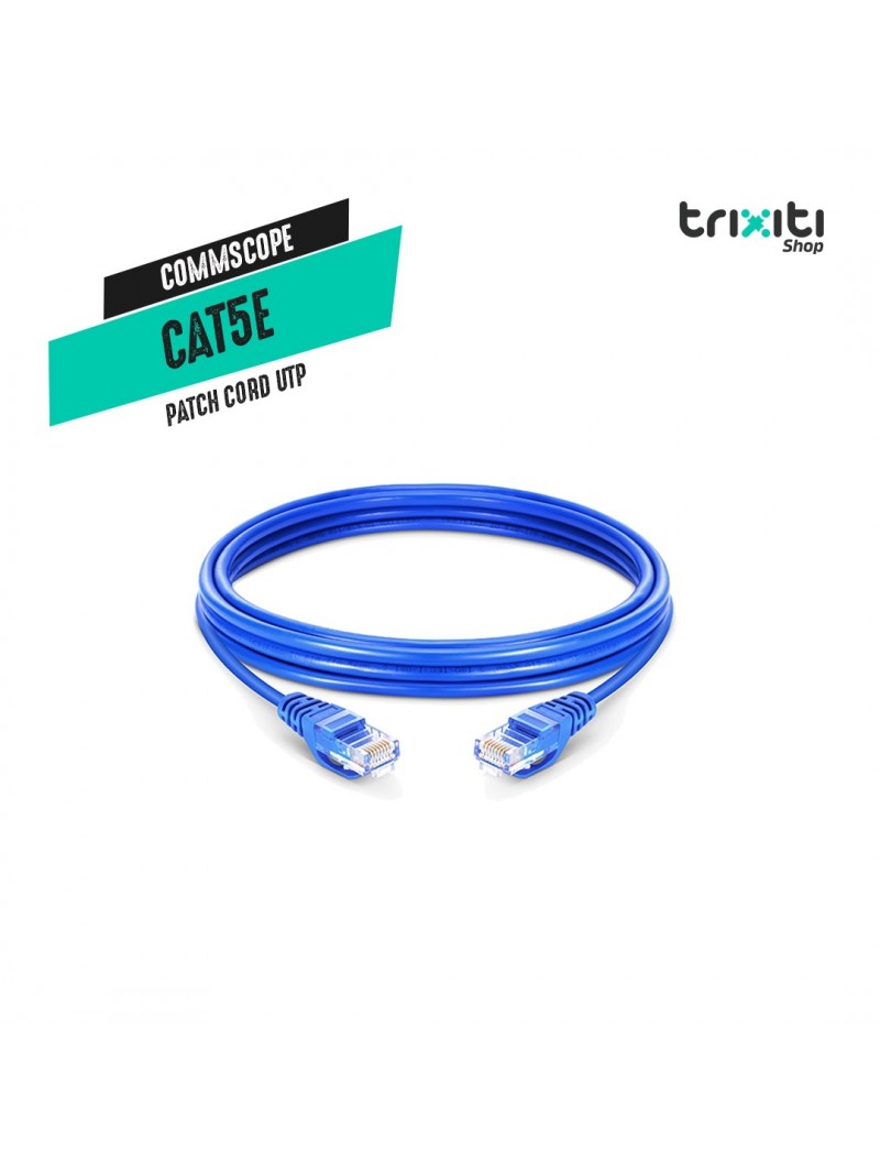 Patch cord UTP - Commscope - CAT5E U/UTP RJ45 a RJ45 V.2 - 0.6 mts - Blue