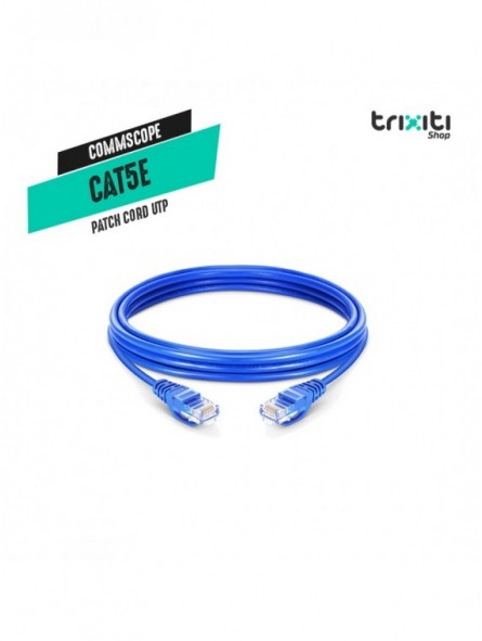 Patch cord UTP - Commscope - CAT5E U/UTP RJ45 a RJ45 V.2 - 0.6 mts - Blue