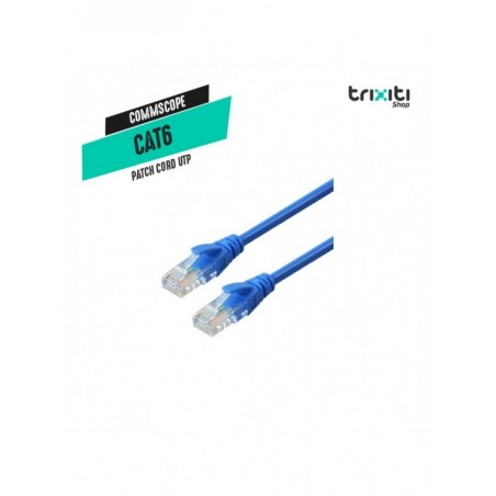 Patch cord UTP - Commscope - CAT6 U/UTP RJ45 a RJ45 - 2.4 mts - Blue