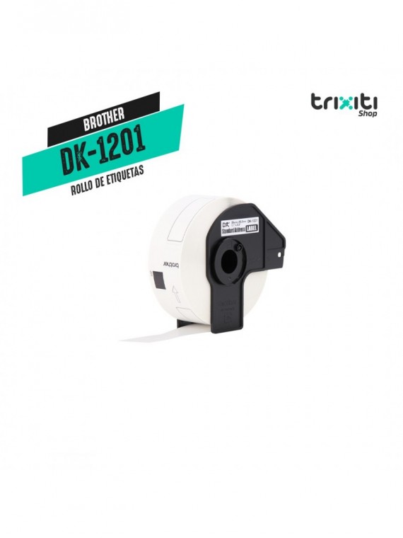 Rollo de etiquetas - Brother - QL Series DK - 400u (29 x 90 mm) - Black on White