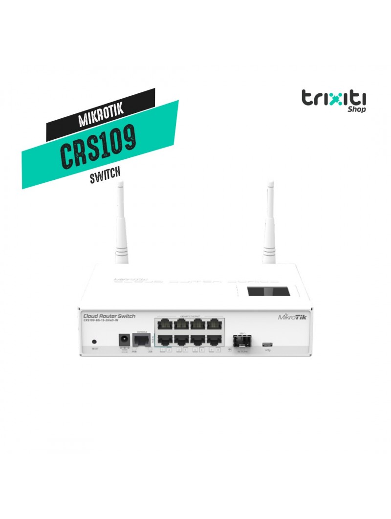 Switch - Mikrotik - Cloud Router Switch CRS109-8G-1S-2HnD-IN