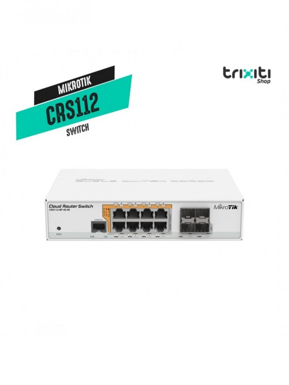 Switch - Mikrotik - Cloud Router Switch CRS112-8P-4S-IN