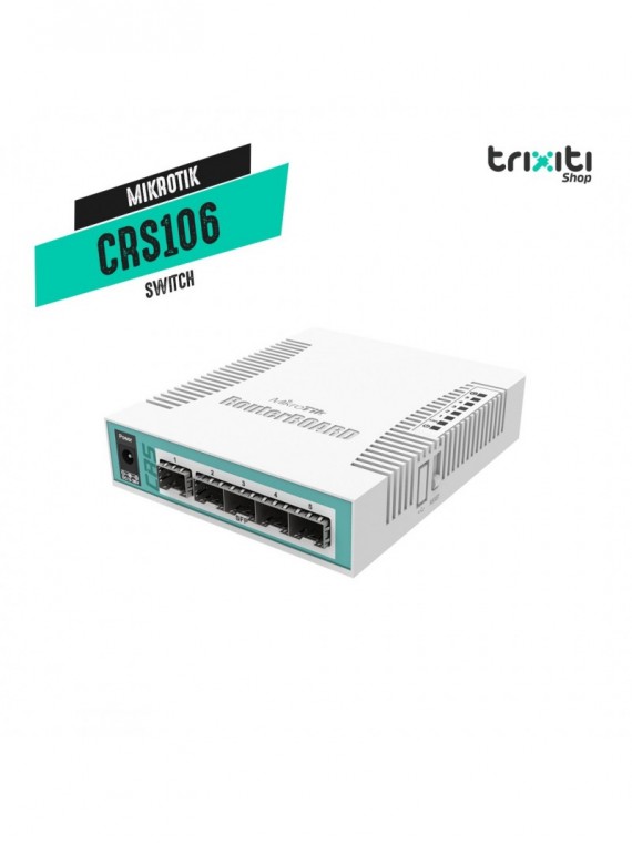 Switch - Mikrotik - Cloud Router Switch CRS106-1C-5S