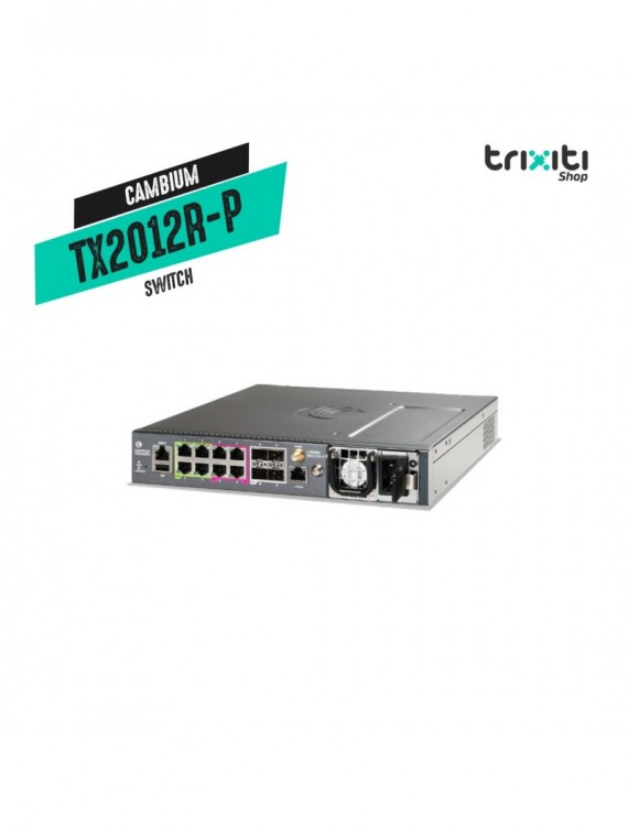 Switch - Cambium Networks - cnMatrix TX2012R-P - Switch administrable 8 puertos Gigabit PoE
