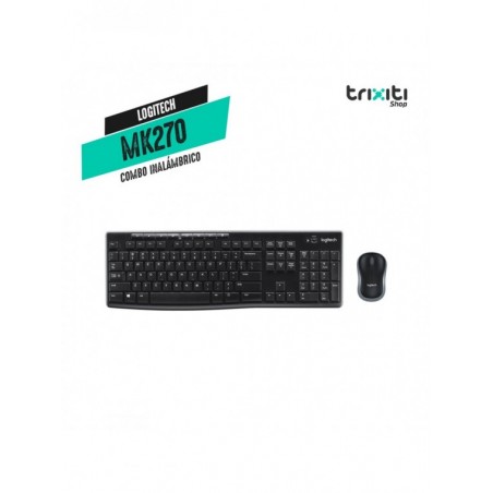 Combo teclado y mouse inalámbrico - Logitech - MK270