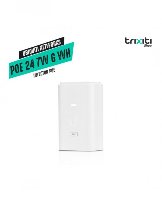 Inyector PoE - Ubiquiti - POE-24-7W-G-WH