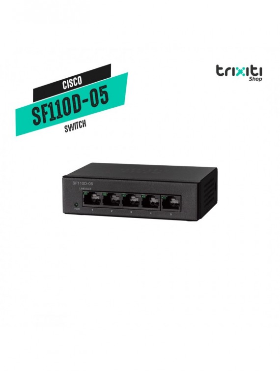 Switch - Cisco - Small Business SF110D-05 - 5 puertos 10/100 mbps