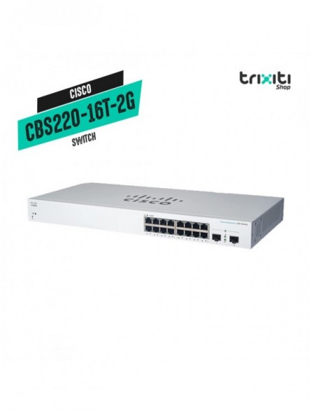 Switch - Cisco - Small Business CBS220-16T-2G - 16 puertos gigabit + 2 SFP gigabit