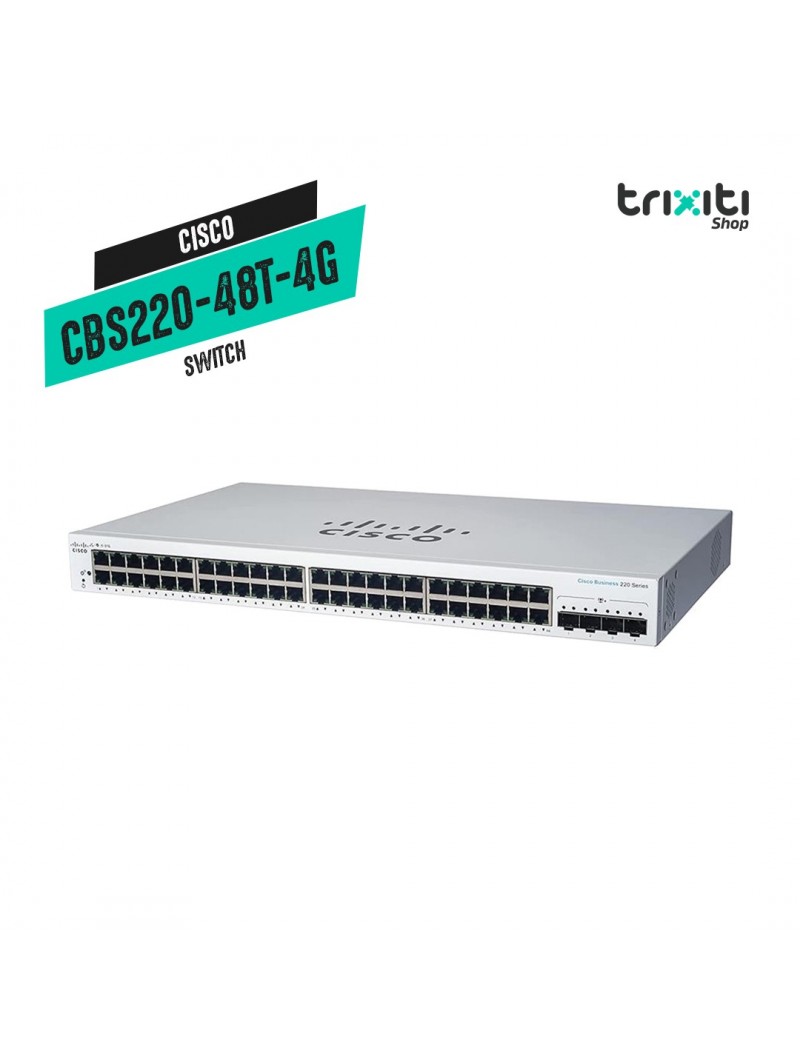 Switch - Cisco - Small Business CBS220-48T-4G - 48 puertos gigabit + 4 SFP gigabit