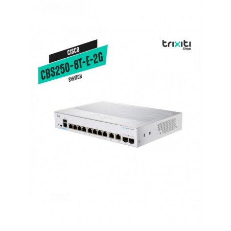 Switch - Cisco - Small Business CBS250-8T-E-2G - 8 puertos gigabit + 2 SFP gigabit