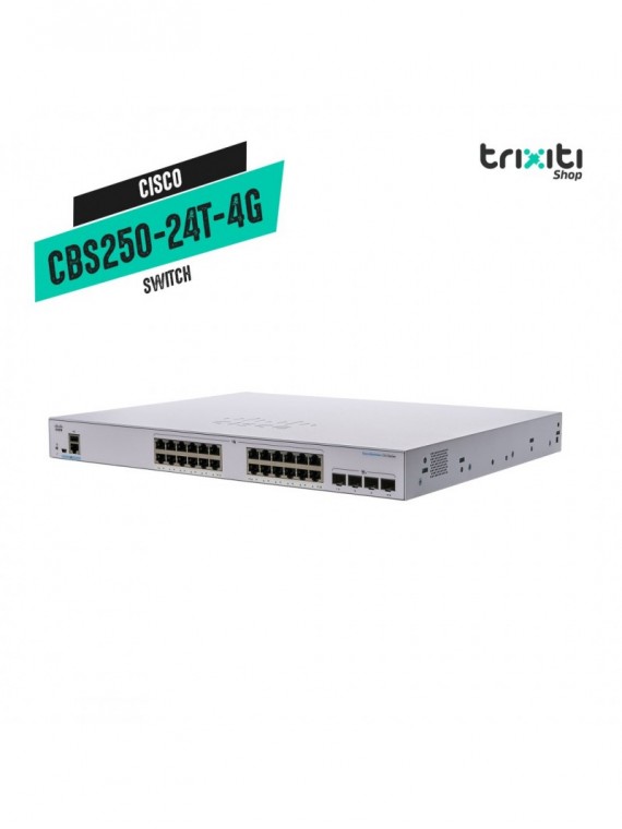 Switch - Cisco - Small Business CBS250-24T-4G - 24 puertos gigabit + 4 SFP gigabit