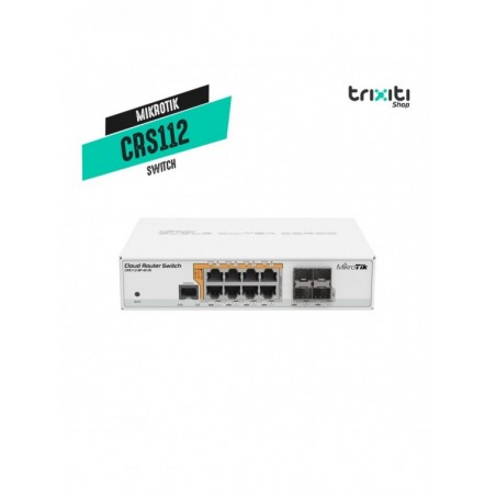 Switch - Mikrotik - Cloud Router Switch CRS112-8P-4S-IN