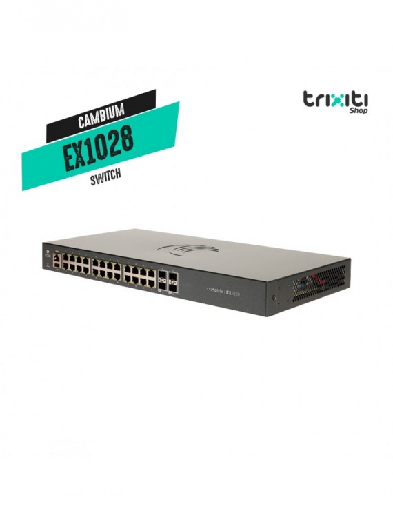 Switch - Cambium Networks - cnMatrix EX1028 - Switch administrable 24 puertos Gigabit