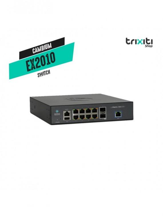 Switch - Cambium Networks - cnMatrix EX2010 - Switch administrable 8 puertos Gigabit