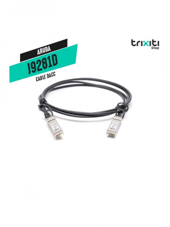 Cable DACC / Twinax - Aruba - J9281D - 10G SFP+ to SFP+ 1m DAC Cable