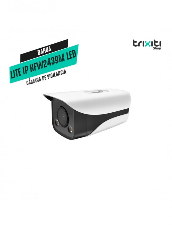 Cámara de vigilancia - Dahua - Lite Series HFW2439MP-AS - Bullet 3.6mm - 4MP - IR40 - LED Color