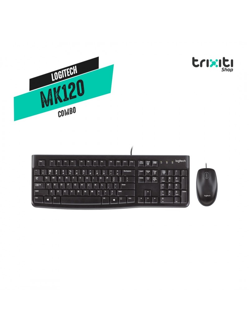 Combo teclado y mouse - Logitech - MK120