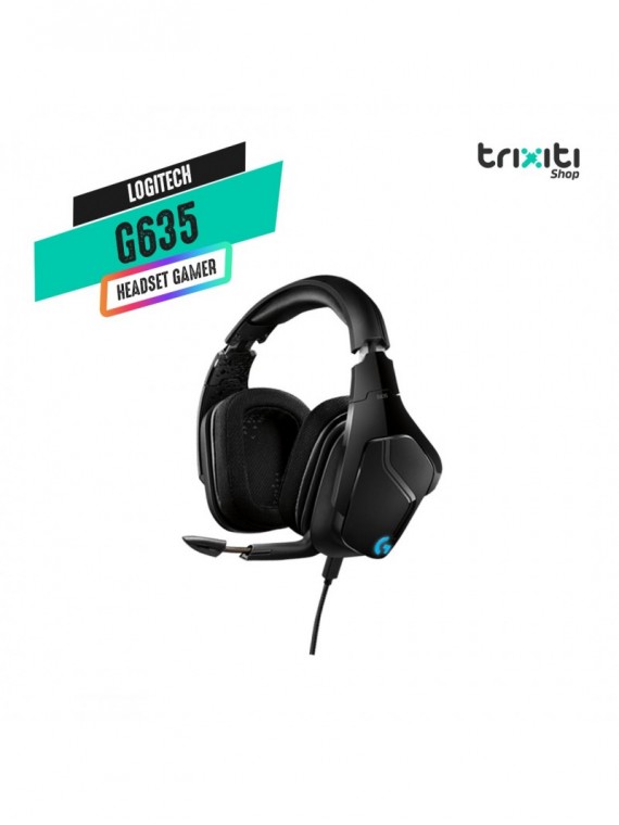 Headset gamer - Logitech - G635 LightSync Surround 7.1