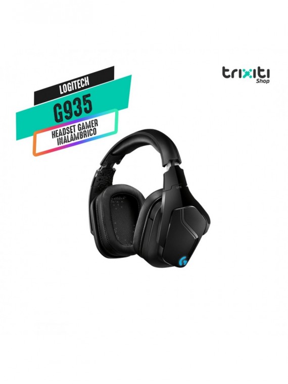 Headset gamer inalámbrico - Logitech - G935 LightSync Surround 7.1