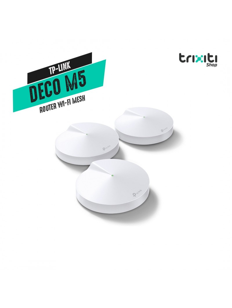 Router WiFi Mesh - TP Link - Deco M5 - Dual Band AC1300 (3-Pack)