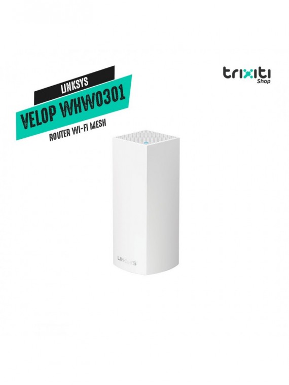 Router WiFi Mesh - Linksys - Velop WHW0301 - Tri-Band AC2200 (1-pack)
