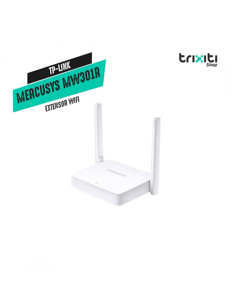 Extensor WiFi - TP Link - Mercusys MW301R - 300 Mbps - 2 Antenas