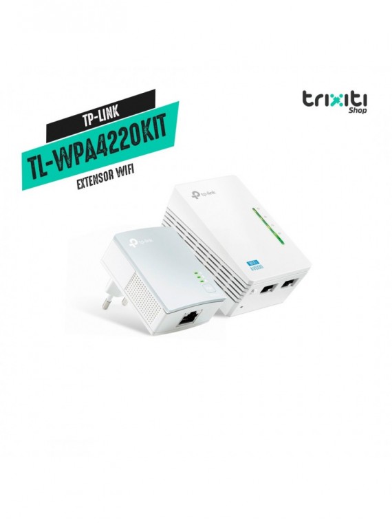 Extensor WiFi - TP Link - Powerline TL-WPA4220KIT - Kit 300 Mbps
