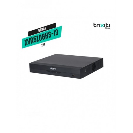 XVR - Dahua - WizSense XVR5108HS-I3 - Compact - 8 canales 5M-N/1080p - 1 HDD