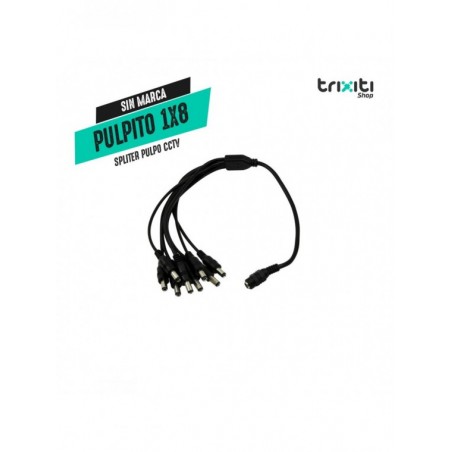 Splitter pulpo CCTV - Sin Marca - Cable de alimentación splitter - 8 conectores