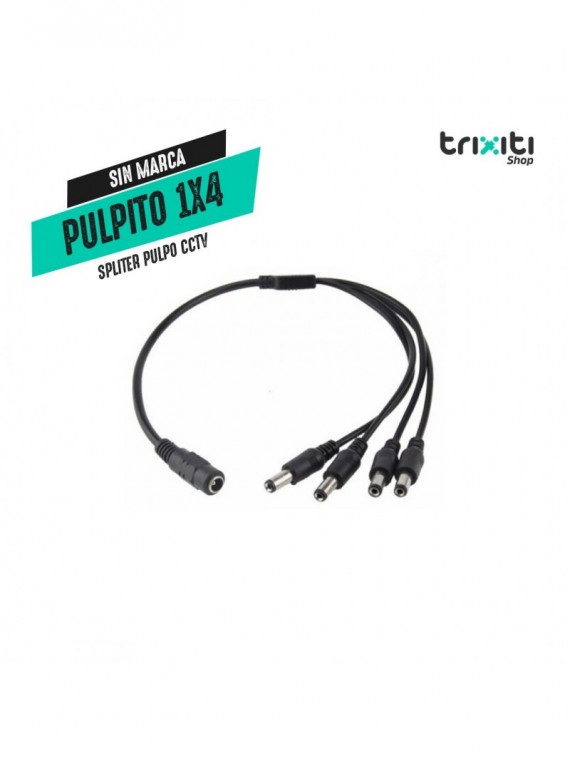 Splitter pulpo CCTV - Sin Marca - Cable de alimentación splitter - 4 conectores