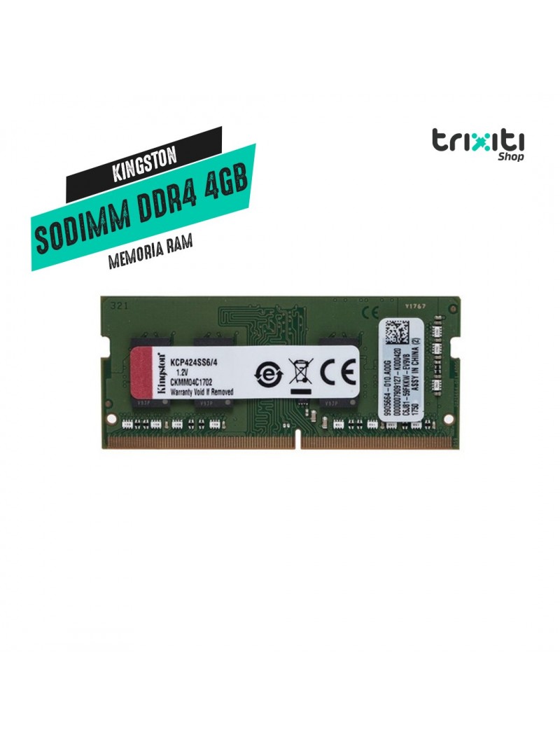 Memoria RAM - Kingston - KCP424SS6 - DDR4 4GB 2400Mhz SODIMM