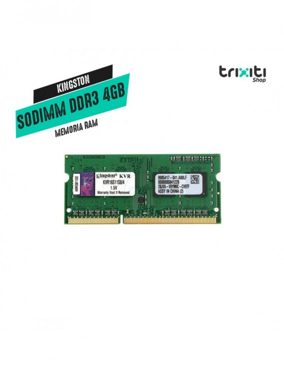 Memoria RAM - Kingston - KVR16S11S8 - DDR3 4GB 1600Mhz SODIMM