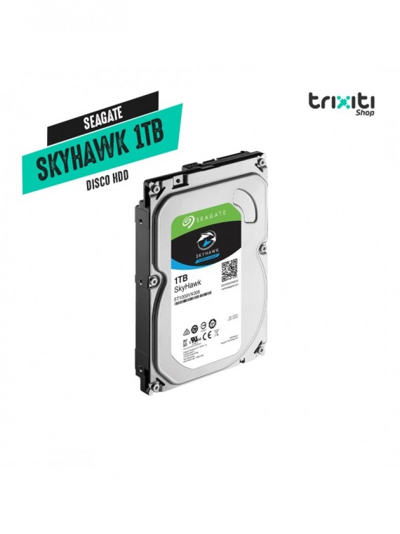Disco HDD - Seagate - SkyHawk ST1000VX005 - Video Vigilancia 1TB SATA III 5900 rpm